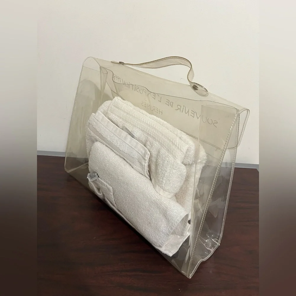 HERMES VINYL SOUVENIR KELLY TRANSPARENT PURSE - Picture 10 of 12